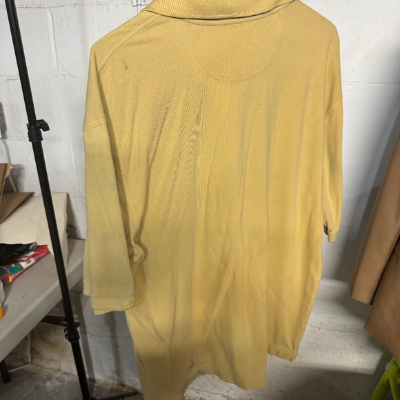 Gutter & Buck polo short sleeve shirt light yellow GW University size XXL - Picture 2 of 3